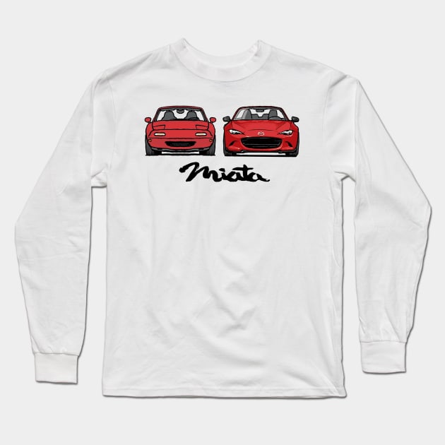 Miata Evolution Long Sleeve T-Shirt by Woreth